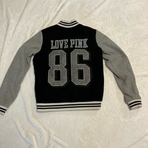 Rare PINK Vintage Victorias Secret Varsity Bomber Jacket